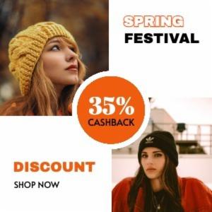 35% CASHBACK SPRING
